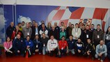 Les participants au stage du Programme de formation des médecins du football en Croatie