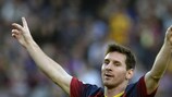 Messi marcó tres goles ante Osasuna y se convirtió en el máximo goleador de la historia del Barça