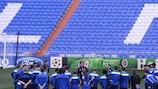 O Schalke treina em Madrid na véspera da segunda mão