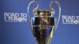 Una imagen del trofeo de la UEFA Champions League