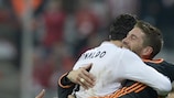 Cristiano Ronaldo y Sergio Ramos marcaron dos goles cada uno de ellos en la vuelta de semifinales ante el Bayern
