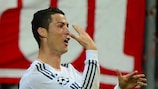 Cristiano Ronaldo esulta dopo il 15esimo gol
