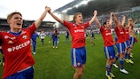 CSKA celebrate after their decisive victory