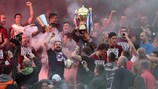O Sarajevo festeja a conquista da Taça
