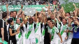 Wolfsburg celebrate their German title success