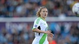 Josephine Henning in action for Wolfsburg in last month's final in Lisbon