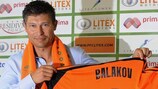 Krasimir Balakov following his unveiling as Litex coach