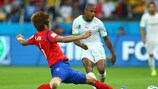 Yacine Brahimi marcou frente à Coreia do Sul. no Mundial do Brasil, o seu primeiro golo com a camisola da selecção principal da Argélia