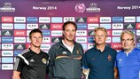 Group A coaches (left to right): Gareth Evans, Kristiaan Van Der Haegen, André Koolhof, Jarl Torske