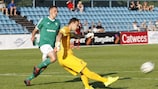 Ингемар Теэвер забил единственный гол "Левадии" в противостоянии с сильнейшей командой Чехии