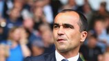 Roberto Martínez watches his side's weekend victory against West Brom