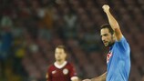 Gonzalo Higuaín celebra el primer gol del Nápoles
