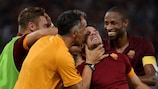 Alessandro Florenzi takes the plaudits after his 75th-minute opener for Roma