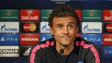 El técnico azulgrana Luis Enrique en la rueda de prensa previa al encuentro del martes ante el Paris Saint-Germain