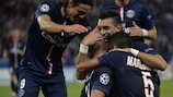 Paris clinched a 3-2 win at home against Barcelona in September