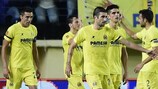 El Villarreal celebra un gol ante el Apollon