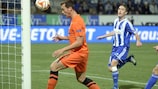 Tom De Sutter scores Club Brugge's second against HJK