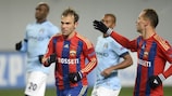 Bebras Natcho scored PFC CSKA Moskva's equalising goal from the penalty spot to earn a 2-2 draw with Manchester City FC
