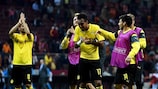 Il Dortmund festeggia il successo di Istanbul