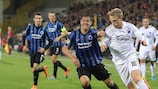 Club Brugge's Francisco Silva chases FCK's Nicolai Jørgensen