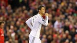 El jugador del Real Madrid Cristiano Ronaldo está a un gol de igualar el récord de goles de Raúl González en la UEFA Champions League