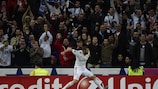Karim Benzema celebra su gol