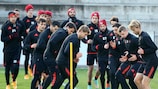 Leverkusen im Training