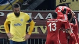 La déception de l'Asteras après l'ouverture du score de Beşiktaş en Grèce
