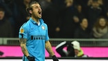 Pablo Osvaldo struck for the first time in Europe this term for Inter against Dnipro