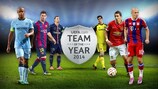 I giocatori in lizza per la Squadra dell'Anno 2014