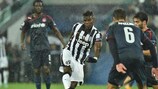 La conclusione di Pogba che regala alla Juve il successo in rimonta sull'Olympiacos