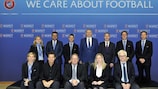 The group photo at the UEFA anti-doping panel meeting in Nyon