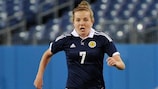 Hayley Lauder in action for Scotland