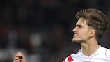 Denis Suárez notched his first in UEFA club competition as Sevilla secured progress against Rijeka