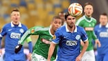 Action from the matchday six encounter last season between St-Étienne and Dnipro