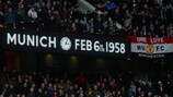 The Munich 1958 tribute at Old Trafford
