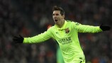 Lionel Messi marcou o primeiro do Barcelona