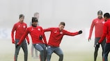 PSV training in the Eindhoven mist on Wednesday