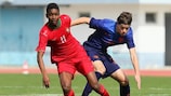 Action from the UEFA development tournament game between Portugal and the Netherlands