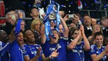 Chelsea lift the League Cup after defeating Tottenham at Wembley