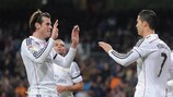 Gareth Bale (à esquerda) marcou os dos golos do Real Madrid