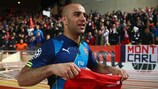 Aymen Abdennour celebra la clasificación en el Stade Louis II