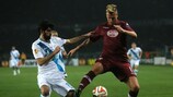 Zenit's Luís Neto (left) progressed at the expense of Maxi López and Torino