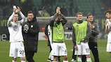 Wolfsburg celebrate after seeing off Inter