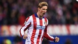 Fernando Torres dopo aver trasformato il rigore decisivo dell'Atlético contro il Leverkusen