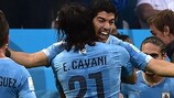 Edinson Cavani e Luis Suarez sono compagni di squadra nella nazionale dell'Uruguay
