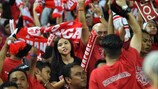 Football fans in Singapore
