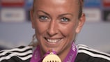 Mandy Islacker gewann mit Frankfurt die UEFA Women's Champions League