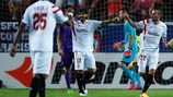Aleix Vidal bisou ante a Fiorentina