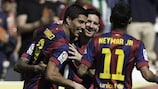 Luis Suárez, Lionel Messi and Neymar; the world's most fearsome front three?